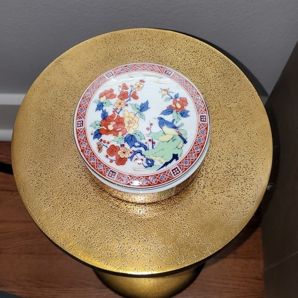 Imari Style Porcelain Trinket Box